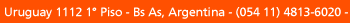 Uruguay 1112 Piso 1